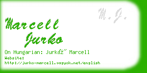 marcell jurko business card